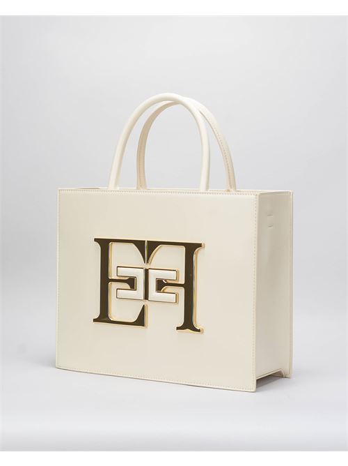 Borsa a mano media con logo Elisabetta Franchi ELISABETTA FRANCHI | Borsa | BS05A46E2193